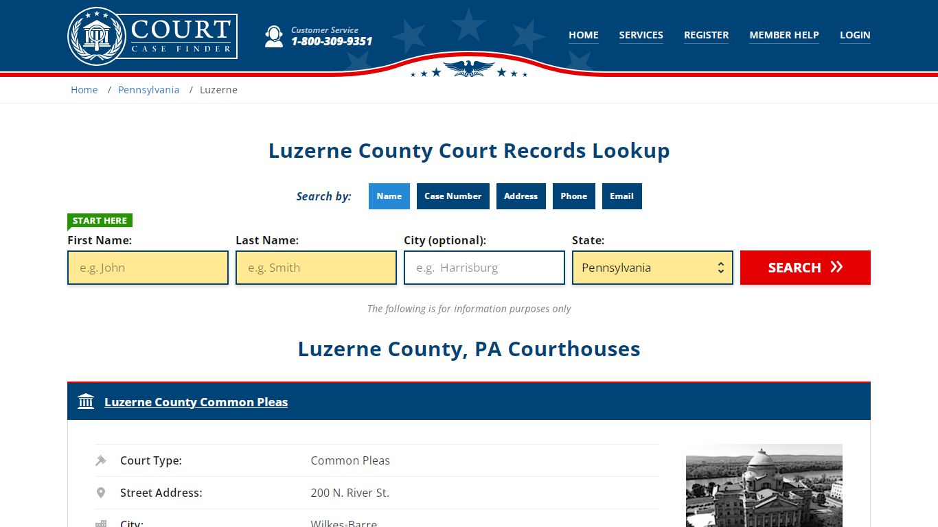 Luzerne County Court Records | PA Case Lookup